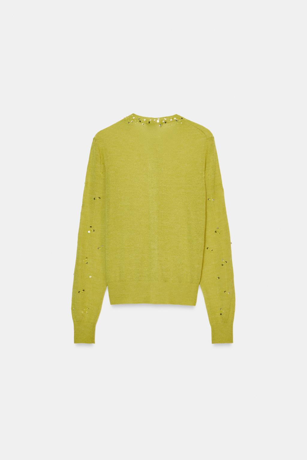 КАРДИГАН В ТОЧКУ С ПАЙЕТКАМИ