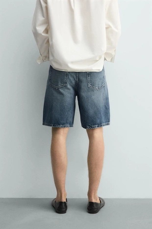 Джинсовые бермуды STRAIGHT FIT- Заказать в России