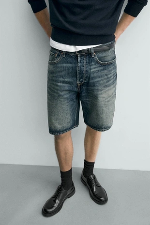 Джинсовые шорты STRAIGHT FIT- Заказать в России