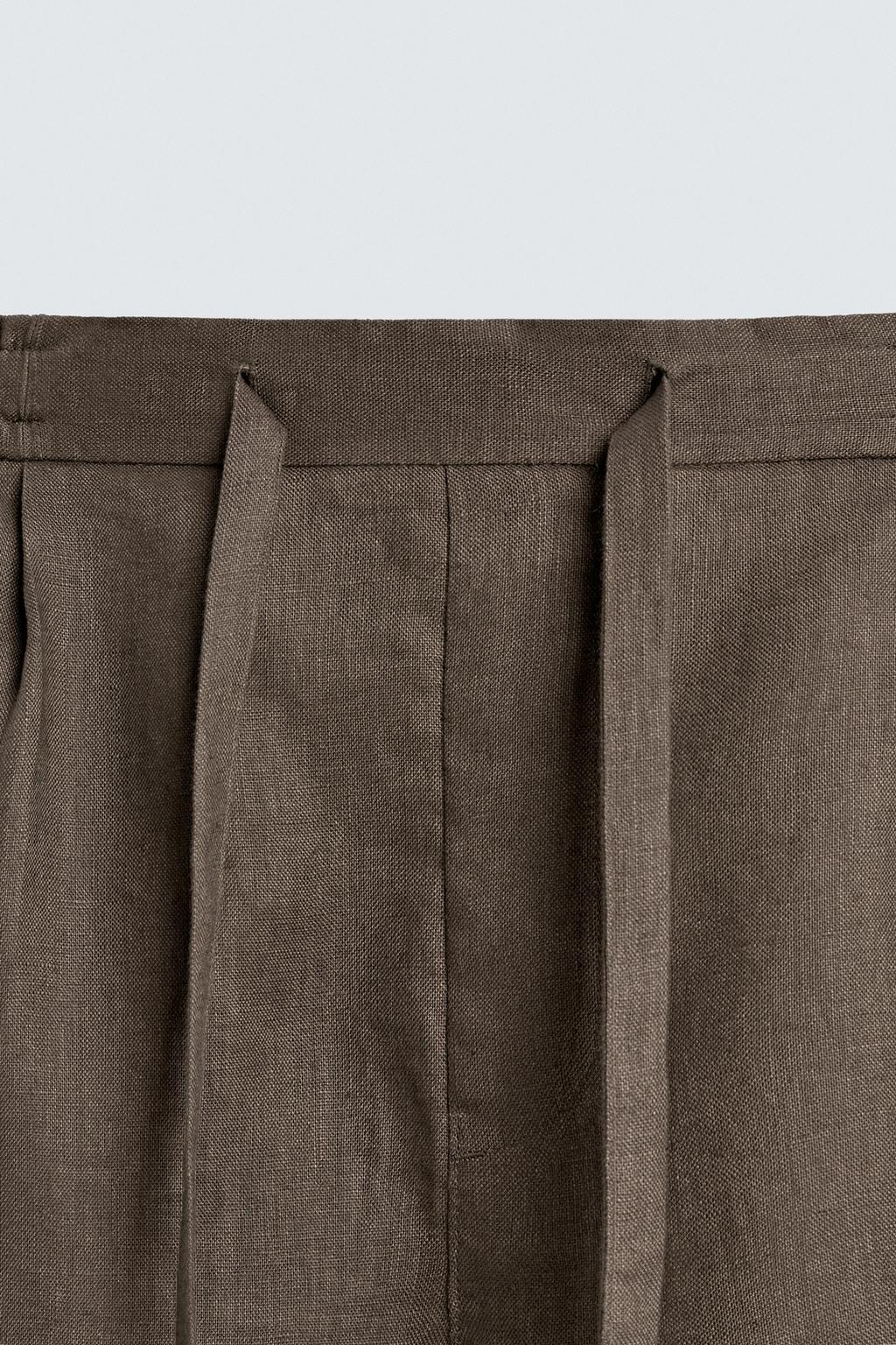 ШОРТЫ RELAXED FIT ИЗ 100% ЛЬНА