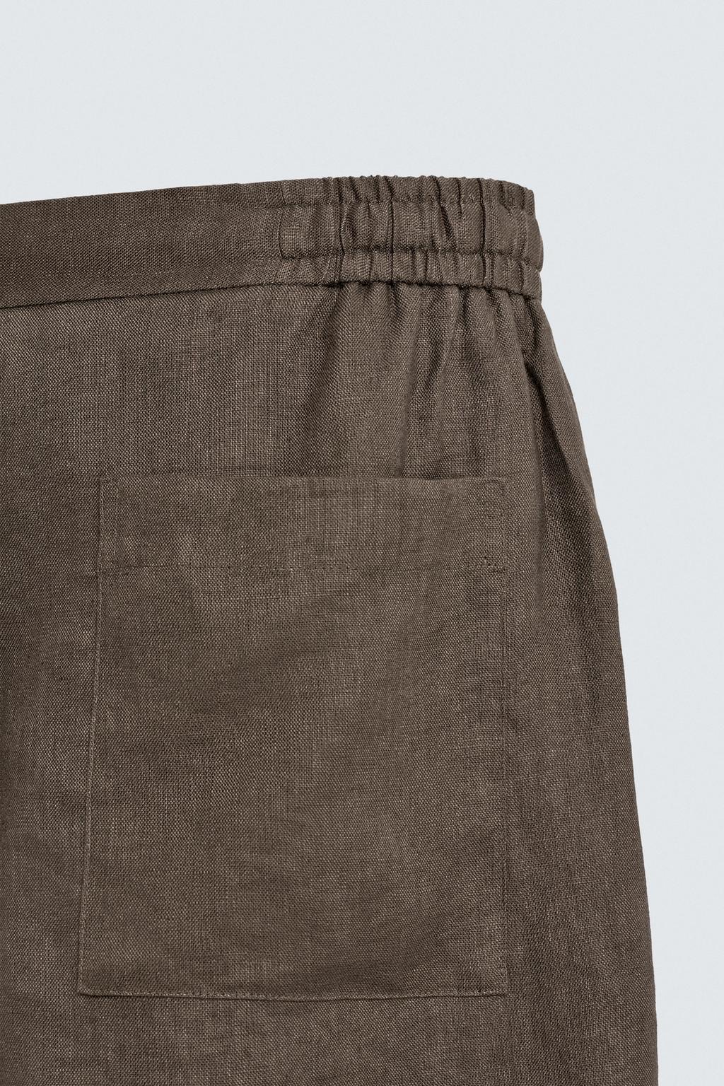 ШОРТЫ RELAXED FIT ИЗ 100% ЛЬНА