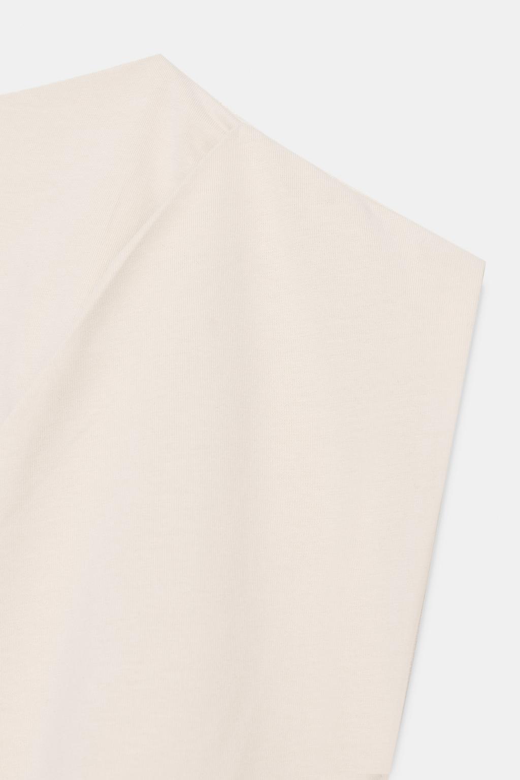 ТОП ИЗ ХЛОПКА С ДРАПИРОВКОЙ