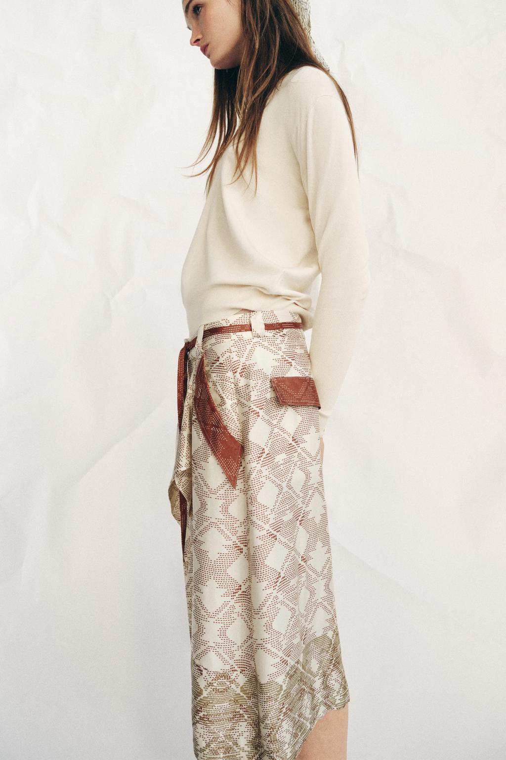 СВОБОДНЫЕ ШОРТЫ С ПРИНТОМ — ZW COLLECTION