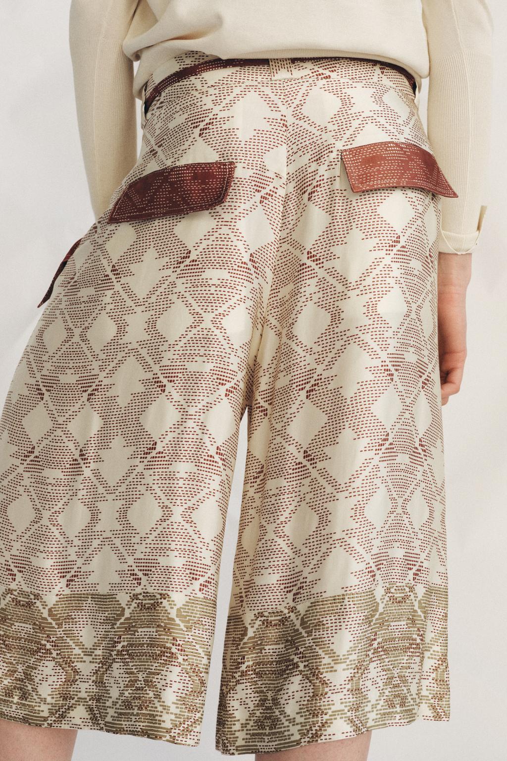 СВОБОДНЫЕ ШОРТЫ С ПРИНТОМ — ZW COLLECTION