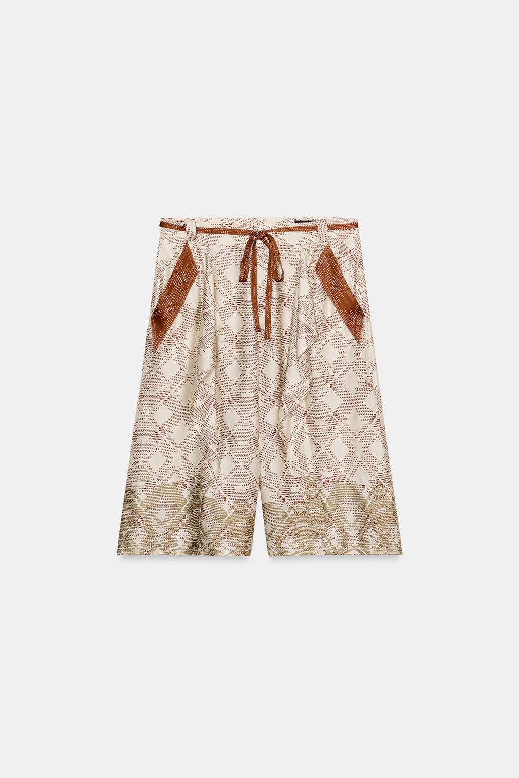 СВОБОДНЫЕ ШОРТЫ С ПРИНТОМ — ZW COLLECTION