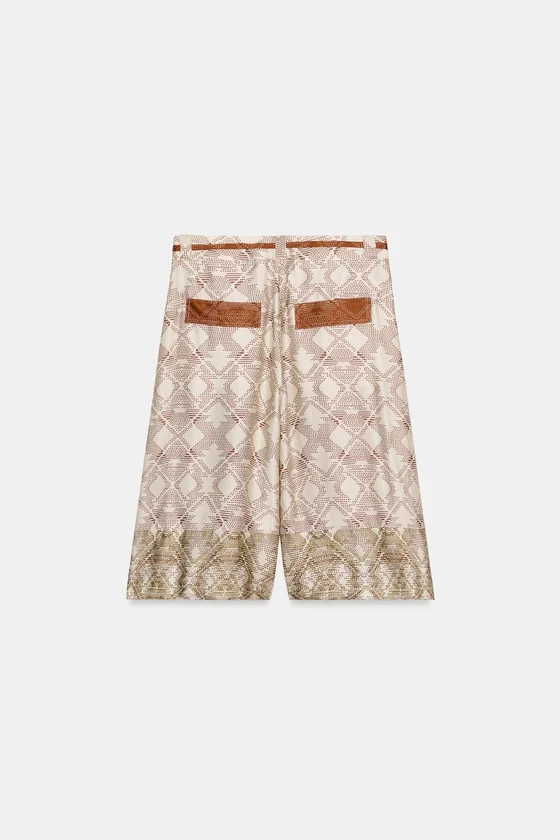 СВОБОДНЫЕ ШОРТЫ С ПРИНТОМ — коллекция Zara «ZW»