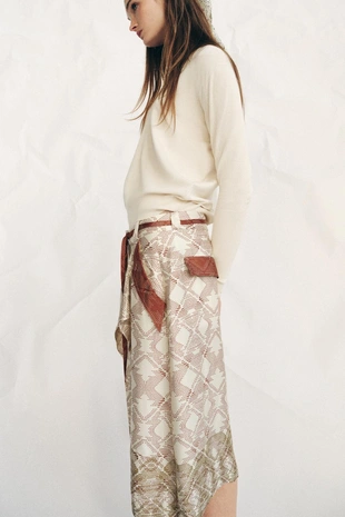 Свободные шорты с принтом — ZW COLLECTION- Заказать в России