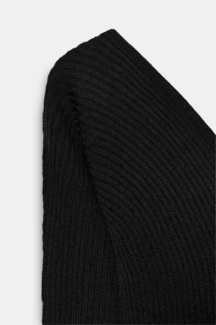 Облегающий топ в рубчик- Заказать в России