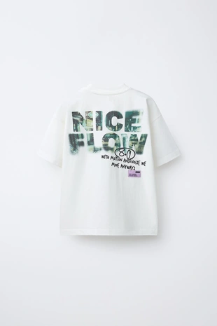 Футболка с принтом граффити- Заказать в России