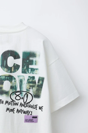 Футболка с принтом граффити- Заказать в России