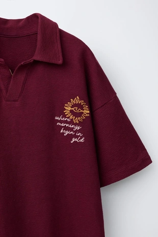 Поло с вышивкой- Заказать в России