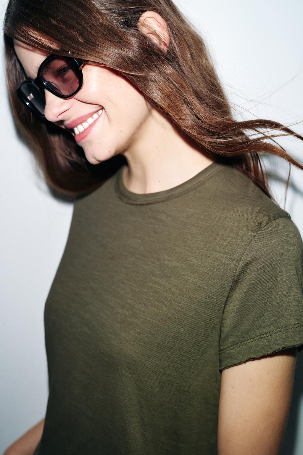 ХЛОПКОВАЯ ФУТБОЛКА С КОРОТКИМИ РУКАВАМИ