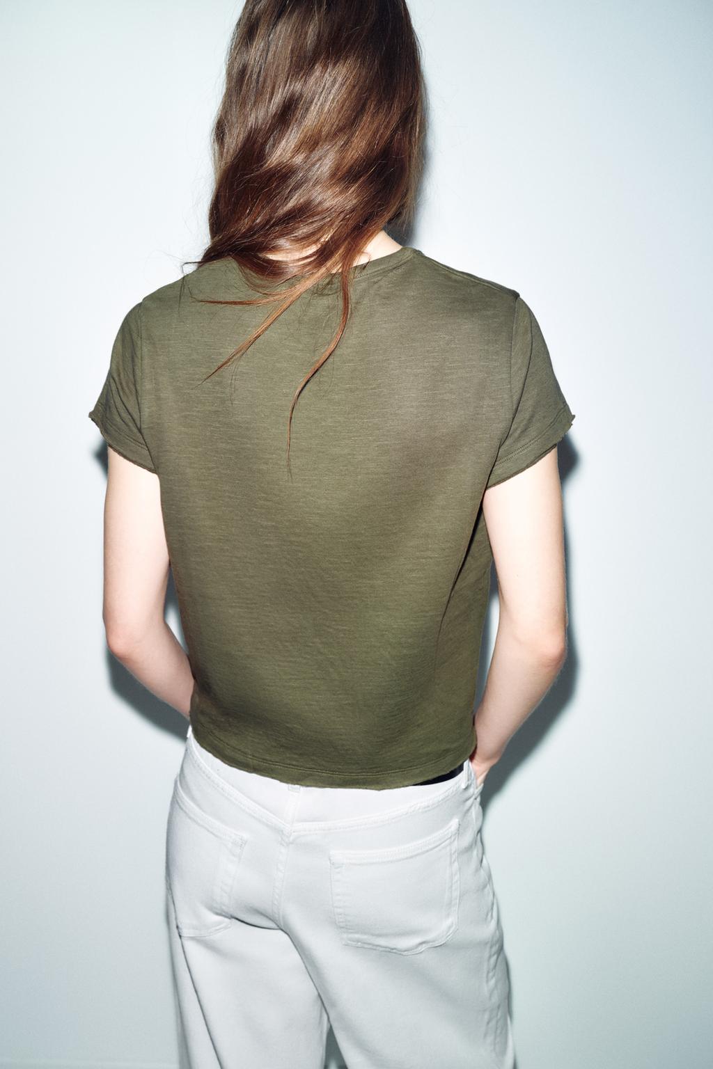 ХЛОПКОВАЯ ФУТБОЛКА С КОРОТКИМИ РУКАВАМИ