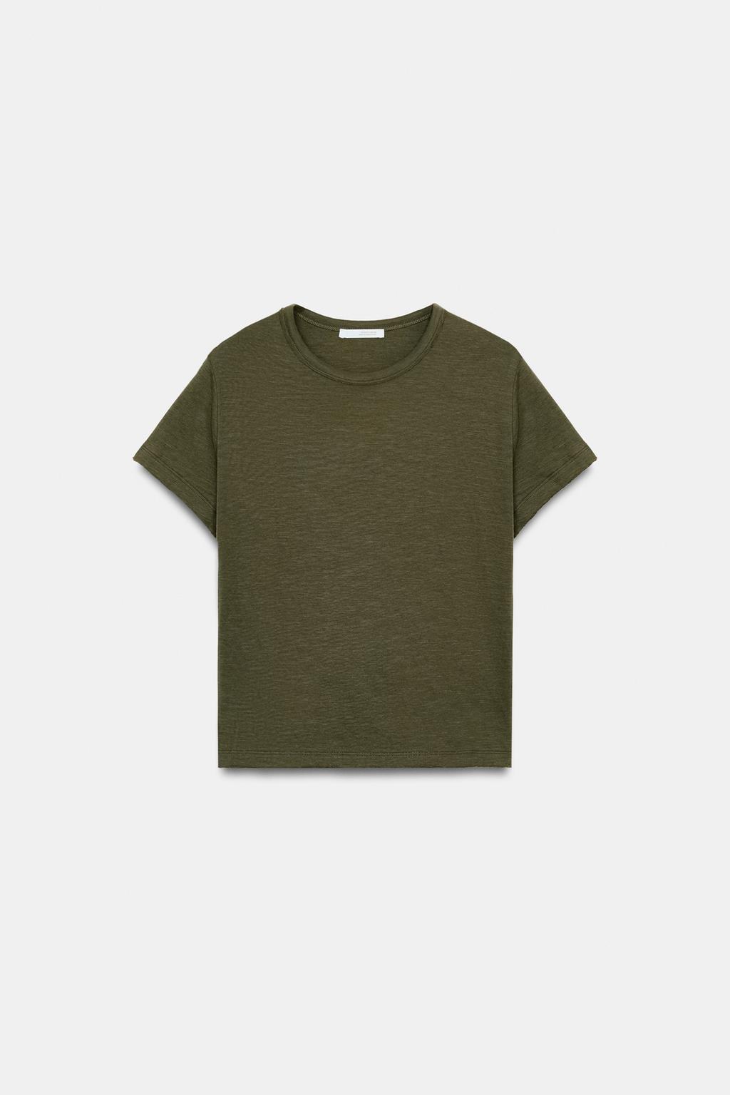 ХЛОПКОВАЯ ФУТБОЛКА С КОРОТКИМИ РУКАВАМИ