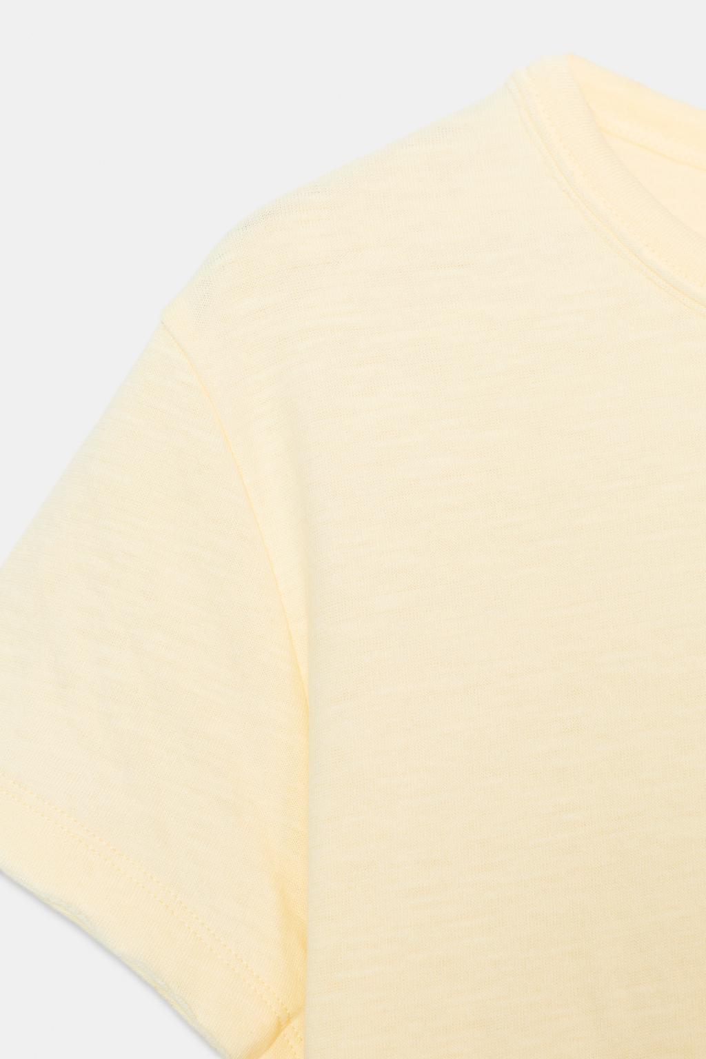 ХЛОПКОВАЯ ФУТБОЛКА С КОРОТКИМИ РУКАВАМИ