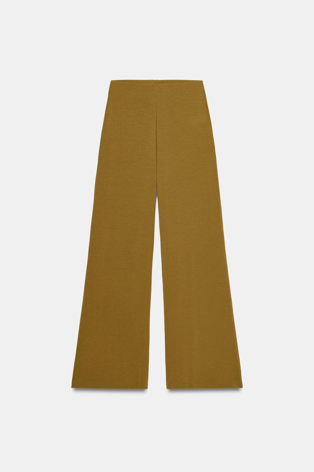 БРЮКИ ПАЛАЦЦО ИЗ СТРУЯЩЕЙСЯ ТКАНИ