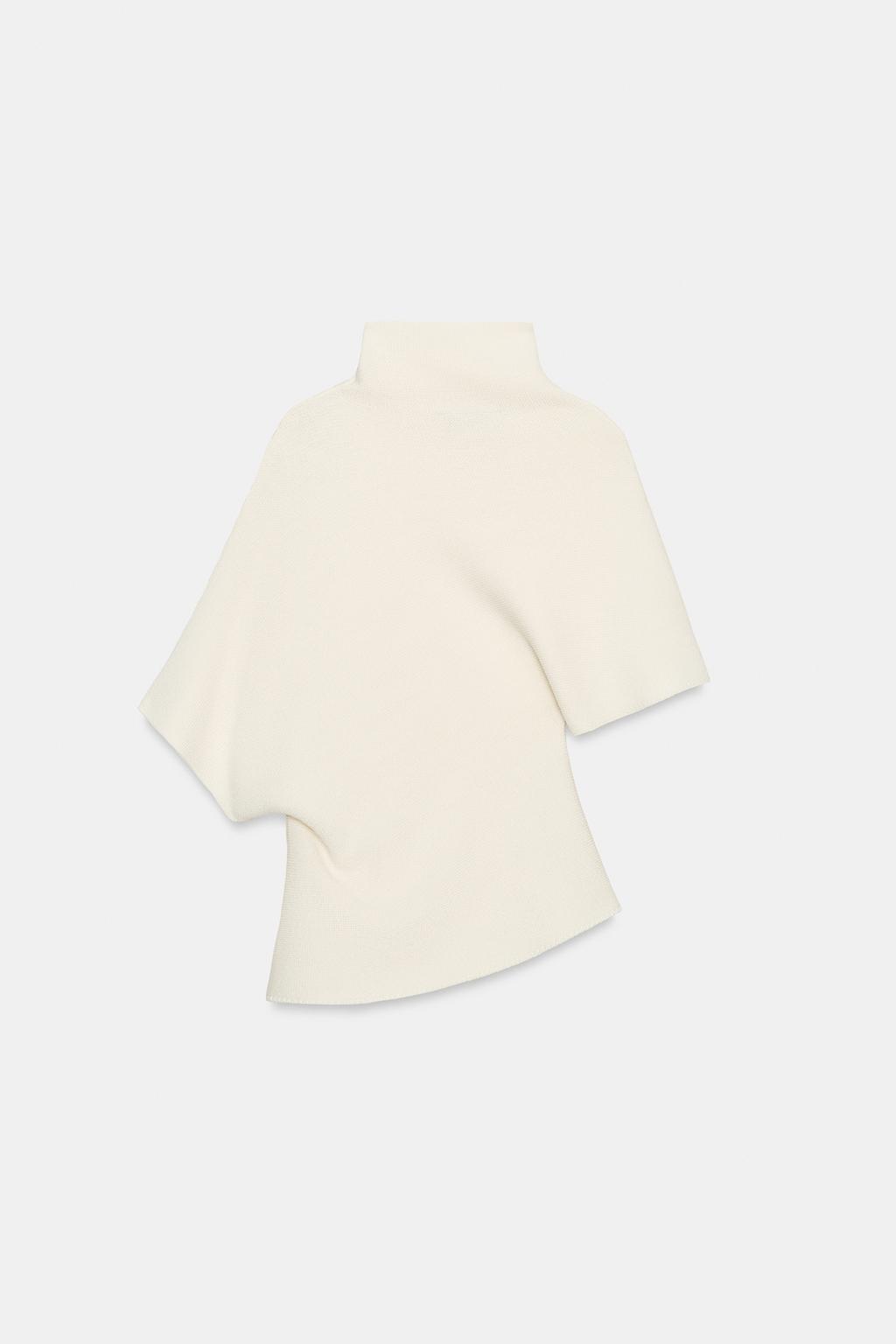 АСИММЕТРИЧНЫЙ ТРИКОТАЖНЫЙ СВИТЕР