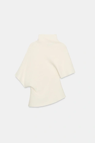 Асимметричный трикотажный свитер- Заказать в России