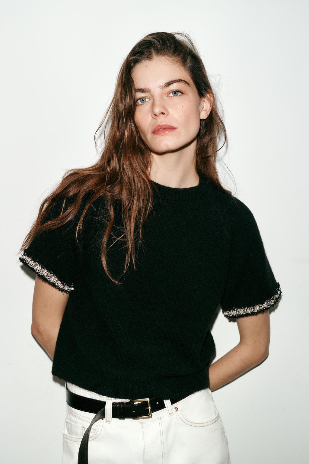 СВИТЕР С БУСИНАМИ