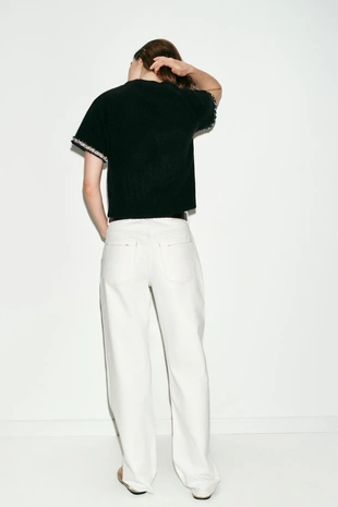 Свитер с бусинами- Заказать в России