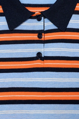 Трикотажное поло в полоску- Заказать в России