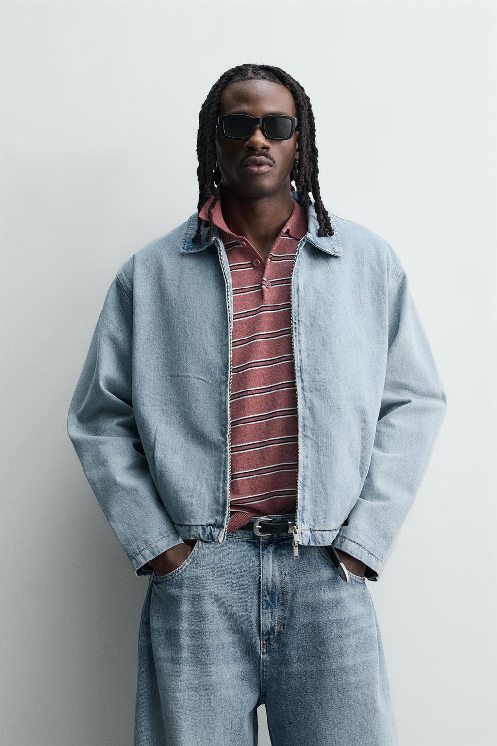 ДЖИНСОВАЯ КУРТКА С МОЛНИЕЙ