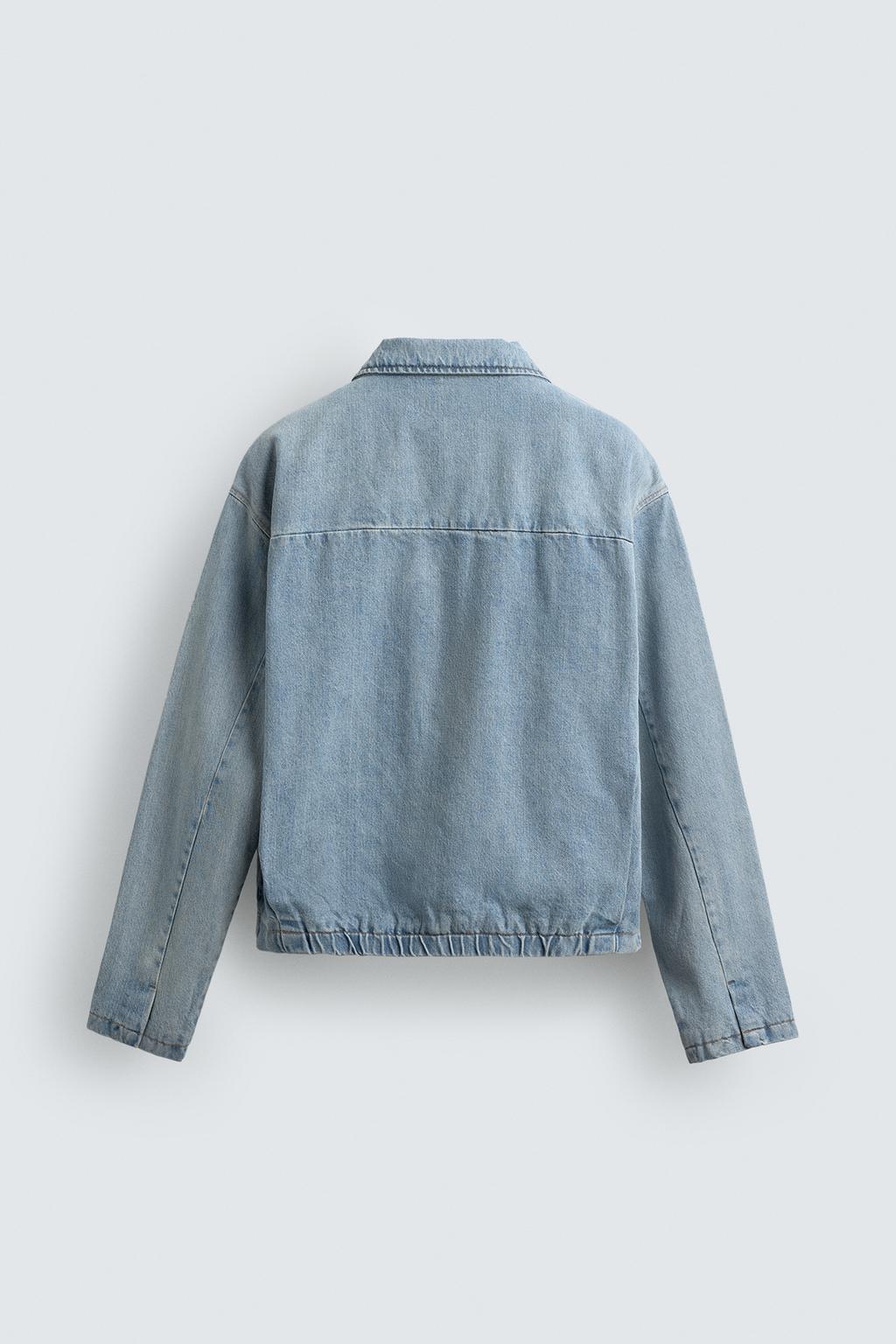 ДЖИНСОВАЯ КУРТКА С МОЛНИЕЙ