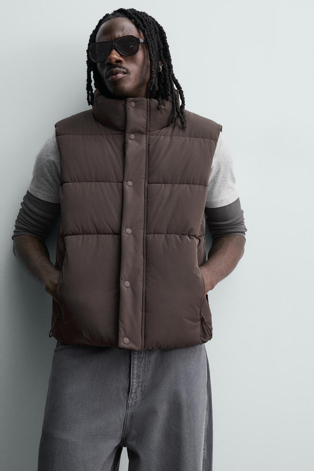 УКОРОЧЕННЫЙ СТЕГАНЫЙ ЖИЛЕТ