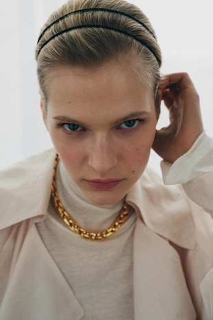 Металлическое колье-цепочка- Заказать в России