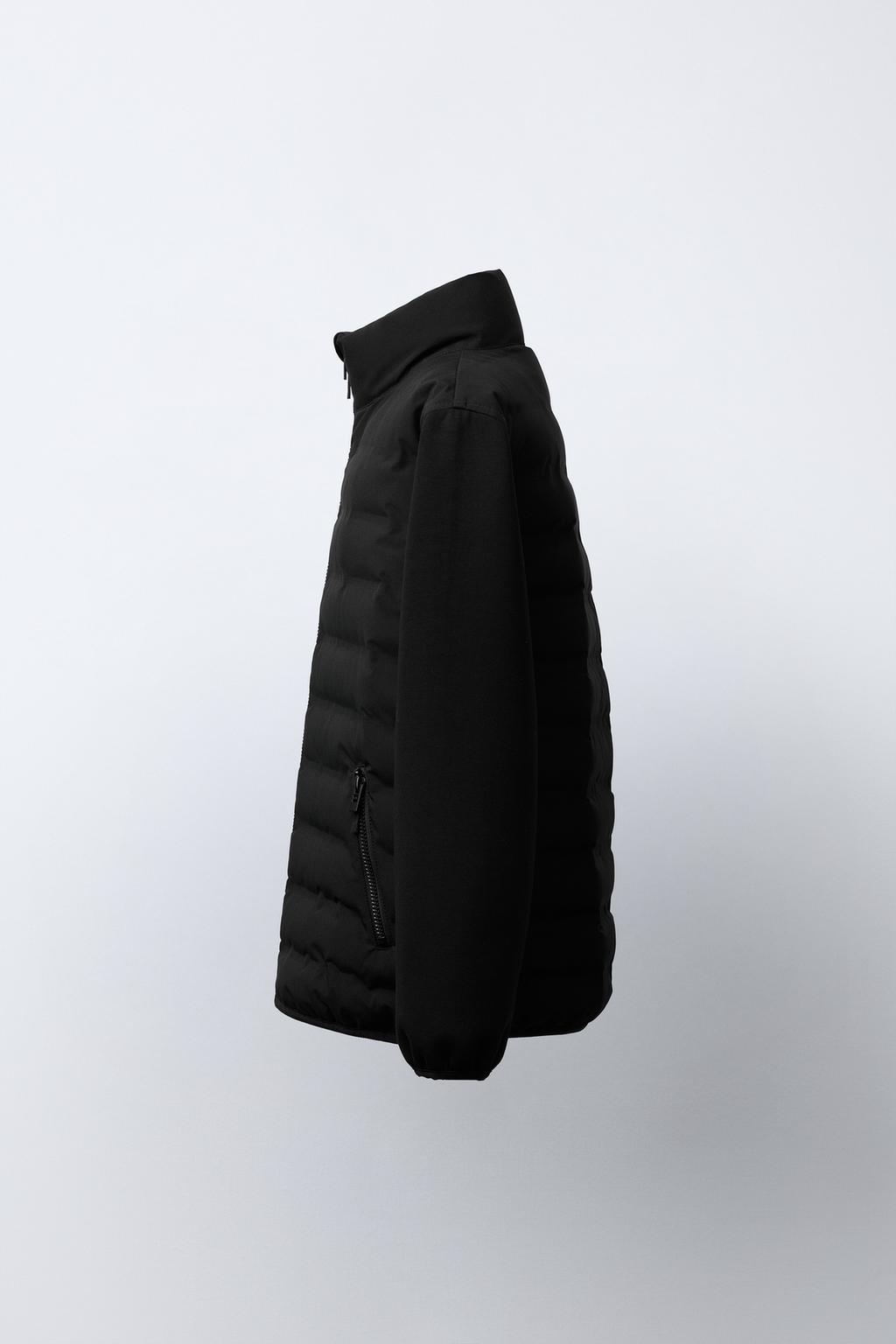 СТЕГАНАЯ КУРТКА С НЕОПРЕНОВЫМИ РУКАВАМИ