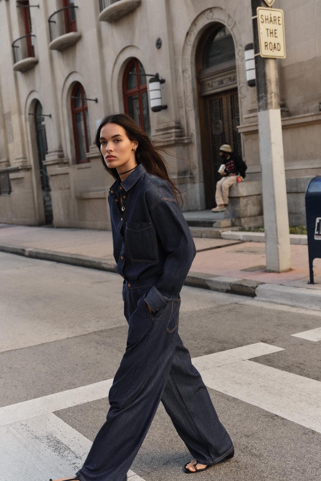 РУБАШКА Z1975 ДЕНИМ ОВЕРСАЙЗ