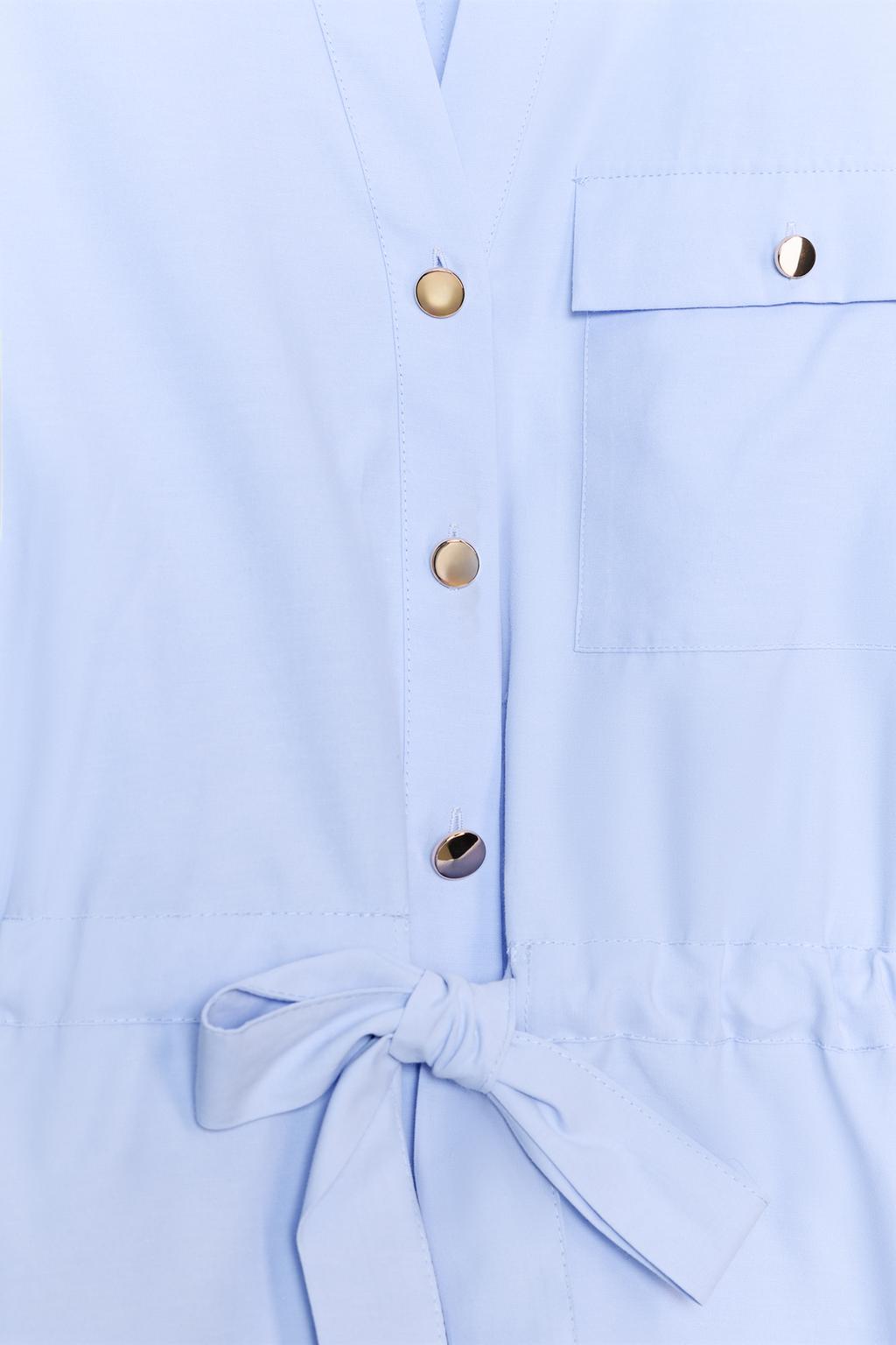 РУБАШКА-САФАРИ ИЗ ПОПЛИНА