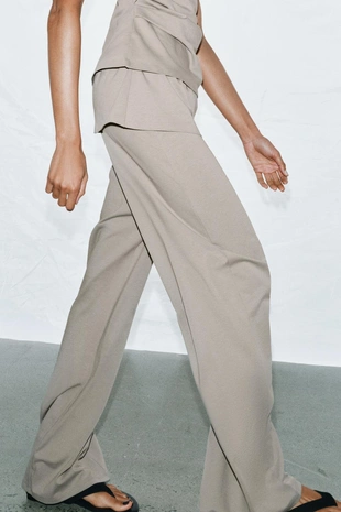 Брюки HEAVY COTTON с поясом-FAJIN