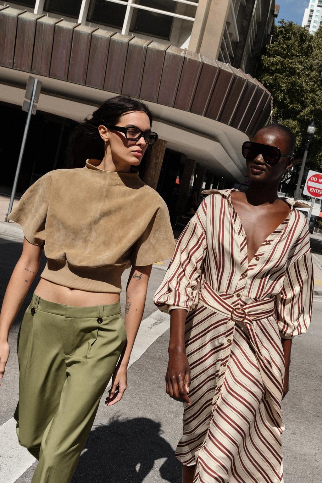 ПЛАТЬЕ МИДИ В ПОЛОСКУ С РЕМНЕМ