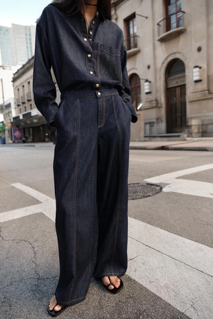 Джинсы Z1975 JOGGER WIDE LEG с высокой посадкой- Заказать в России