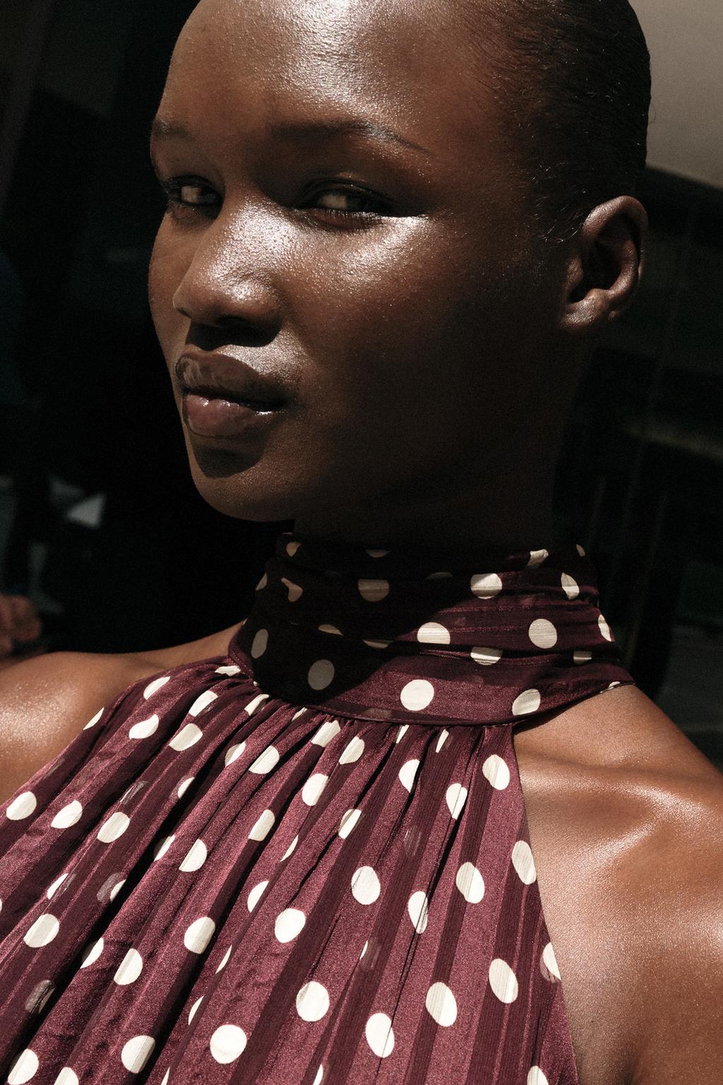 ПЛАТЬЕ МИДИ В ГОРОШЕК