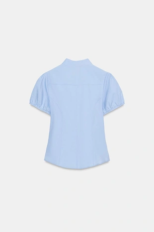 Топ из поплина с завязками- Заказать в России