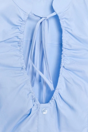 Топ из поплина с завязками- Заказать в России