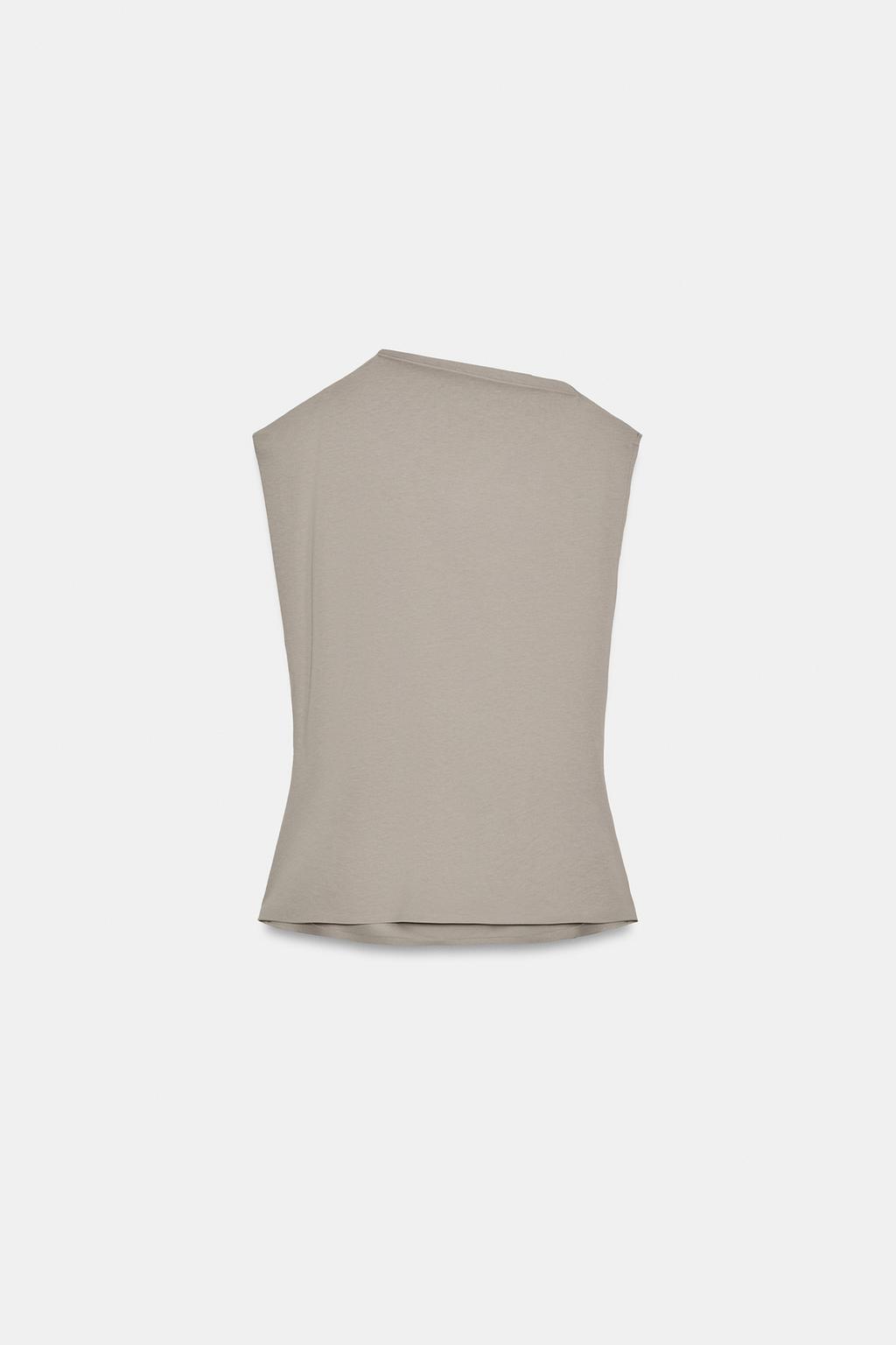 ДРАПИРОВАННЫЙ ХЛОПКОВЫЙ ТОП