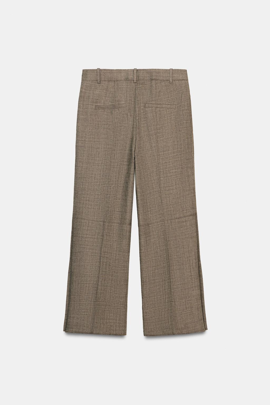 УКОРОЧЕННЫЕ РАСКЛЕШЕННЫЕ БРЮКИ ИЗ ШЕРСТИ — ZW COLLECTION