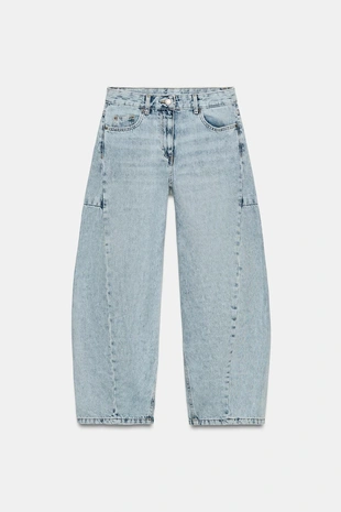 Джинсы ZW COLLECTION ANKLE BALLOON со средней посадкой- Заказать в России