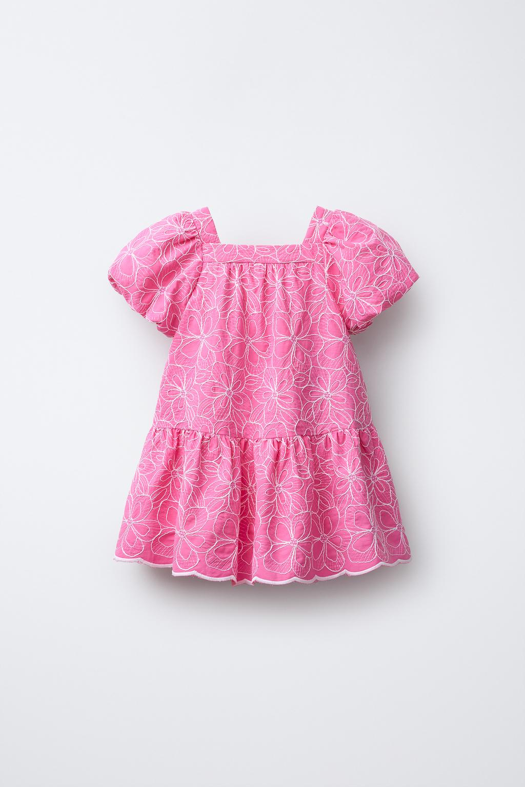 ПЛАТЬЕ С ЦВЕТОЧНОЙ ВЫШИВКОЙ