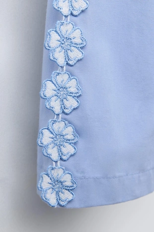 Брюки-кюлоты с цветочным принтом- Заказать в России