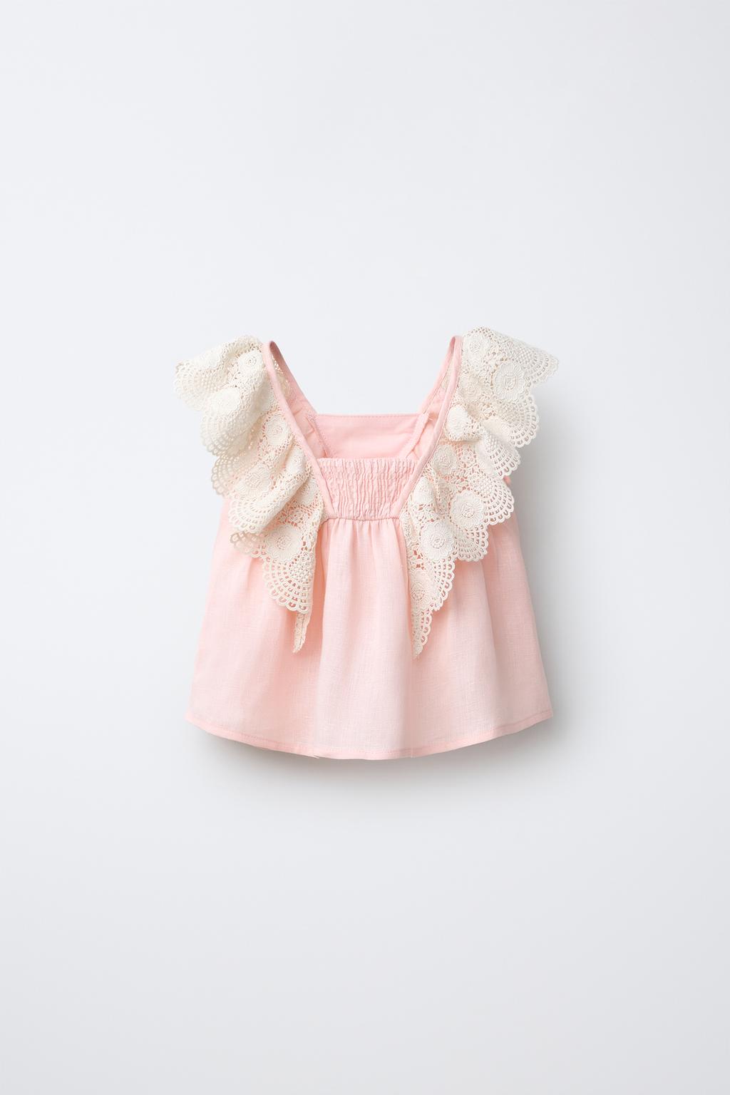 ЛЬНЯНАЯ БЛУЗКА С КРУЖЕВОМ