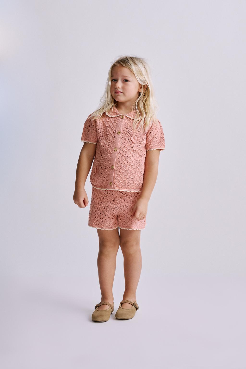 ТРИКОТАЖНЫЕ ШОРТЫ С ЦВЕТАМИ