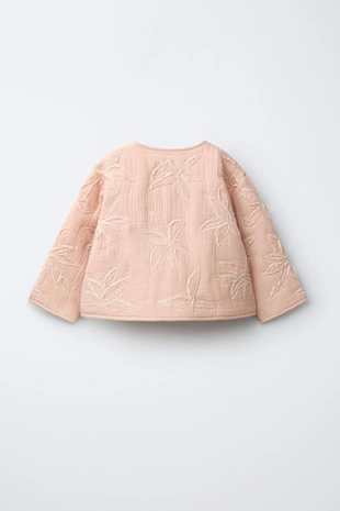 Куртка с вышивкой «цветы»- Заказать в России