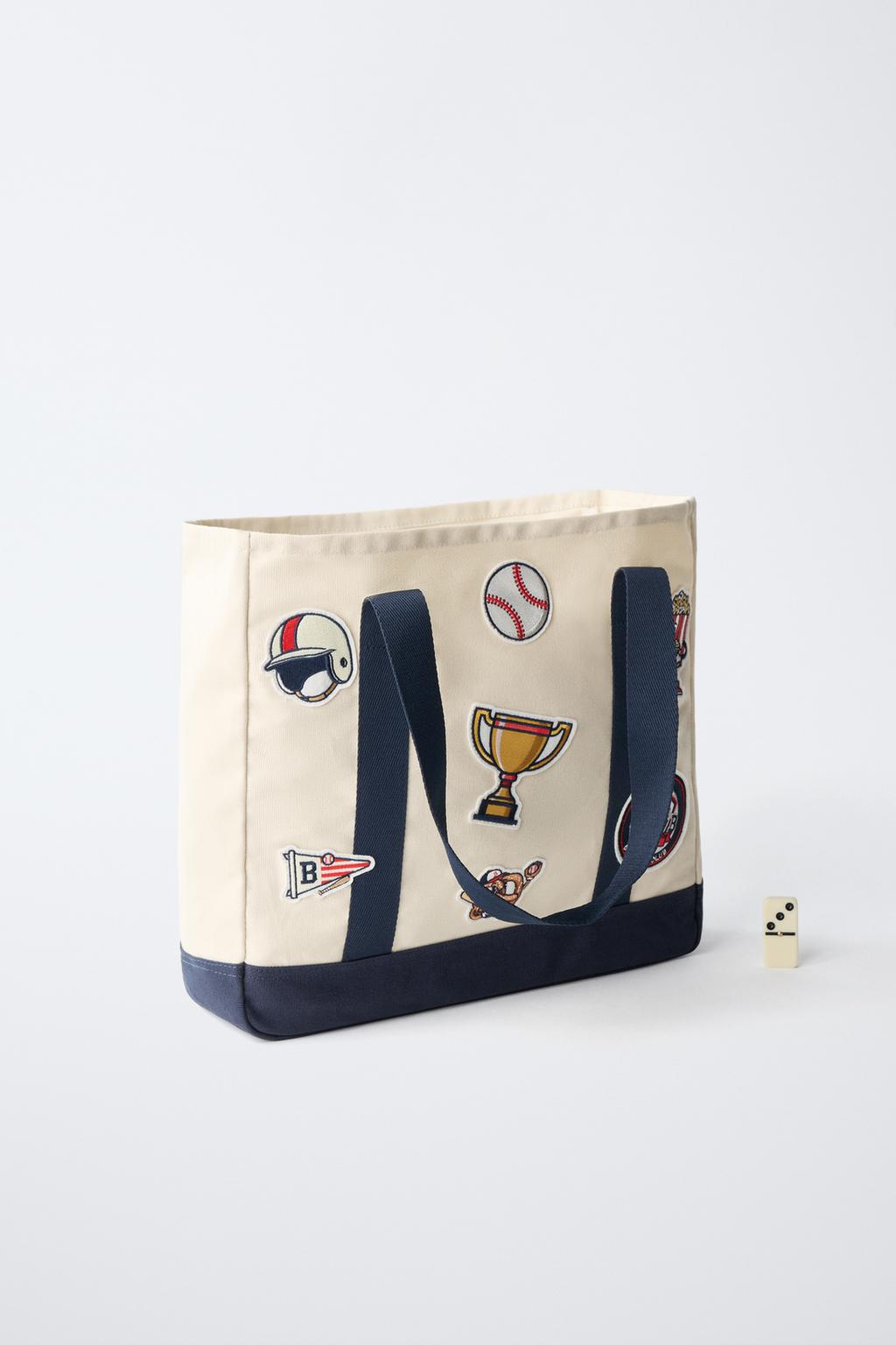 СУМКА-ШОПЕР С ЗАПЛАТКАМИ