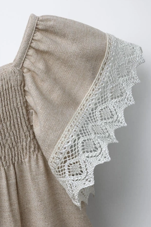 Блестящее платье с кружевом- Заказать в России