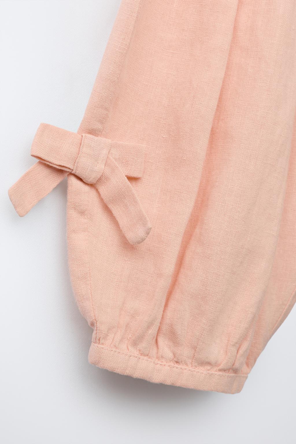 БРЮКИ-БОМБАЧИ ИЗ ЛЬНА С БАНТАМИ