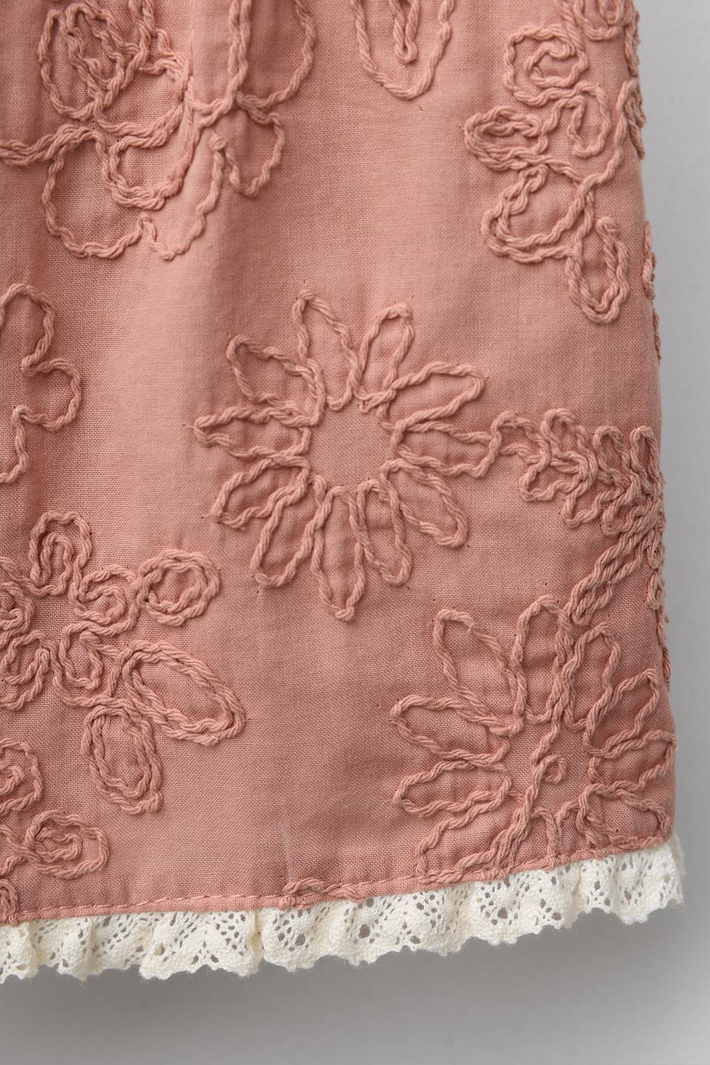 ШОРТЫ С ВЫШИТЫМИ ЦВЕТАМИ И КРУЖЕВОМ